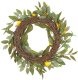 Dekoracja świąteczna Beliani Wieniec dekoracyjny LENRUN Zielony 4 cm 4