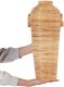 Beliani Wazon dekoracyjny ELATIA Rattan 50 cm Naturalny 5