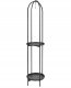 Beliani Stojak na kwiaty TAMARIX Metal 35 cm Czarny 1