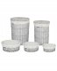 Beliani Zestaw 5 koszy wiklinowych biały VAKARI 1