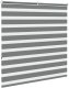 vidaXL Roleta zebra, ciemnoszara, szerokość tkaniny 140,9cm, poliester 3