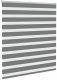 vidaXL Roleta zebra, ciemnoszara, szerokość tkaniny 130,9cm, poliester 3