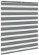 vidaXL Roleta zebra, ciemnoszara, szerokość tkaniny 130,9cm, poliester 4