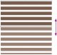 DecoDesign Roleta zebra, brzozowa, szerokość tkaniny 145,9 cm, poliester 4