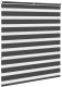 Roleta zebra, czarna, szerokość tkaniny 125,9cm, poliester 4