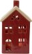 Figurka świecąca Domek ceramiczny czerwony duży 8044 1