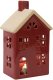 Figurka świecąca Domek ceramiczny czerwony duży 8044 3