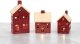 Figurka świecąca Domek ceramiczny czerwony duży 8044 5