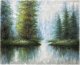 Obraz na płótnie 100x120 cm Las na wodzie 1