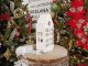 Domek ceramiczny na t-light kominek 24 cm biały 1