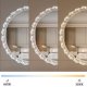 LUSTRO ŚCIENNE LED KRYSZTAŁOWE 60cm YH-3561 3