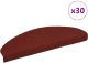 vidaXL Maty na schody samoprzylepne 30 szt. Czerwone 65x21x4 cm 1