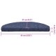 vidaXL Maty na schody samoprzylepne 30 szt. Niebieskie 65x21x4 cm 8