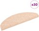 vidaXL vidaXL Maty na schody samoprzylepne 30 szt. Kremowe 65x21x4 cm 1