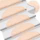 vidaXL vidaXL Maty na schody samoprzylepne 30 szt. Kremowe 65x21x4 cm 5