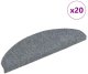 vidaXL Maty na schody samoprzylepne 20 szt. Jasnoszary 65x21x4 cm 1