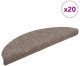 vidaXL Maty na schody samoprzylepne 20 szt. Beżowe 56x17x3 cm 1