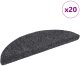 vidaXL Maty na schody samoprzylepne 20 szt. Ciemnoszary 56x17x3 cm (3365668) 1