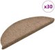 vidaXL Maty na schody samoprzylepne 30 szt. kremowe 56x17x3 cm (3365688) 1