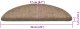vidaXL Maty na schody samoprzylepne 30 szt. kremowe 56x17x3 cm (3365688) 8