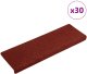 vidaXL Maty na schody samoprzylepne 30 szt. Czerwone 65x21x4 cm 1