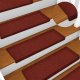 vidaXL Maty na schody samoprzylepne 30 szt. Czerwone 65x21x4 cm 5
