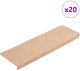 vidaXL Maty na schody samoprzylepne 20 szt. Kremowe 65x21x4 cm 1