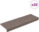 vidaXL Maty na schody samoprzylepne 30 szt. Kremowe 65x21x4 cm 1