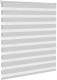 vidaXL Roleta zebra, jasnoszara, szerokość tkaniny 130,9cm, poliester 3
