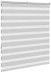 vidaXL Roleta zebra, jasnoszara, szerokość tkaniny 130,9cm, poliester 4