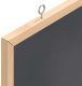 vidaXL Tablica kredowa z ramą z litego drewna sosnowego, czarna 6