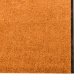 vidaXL vidaXL Wycieraczka Pomarańczowa, Czarna Poliamid 400 x 120 x 0.9 cm 3