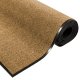 vidaXL vidaXL Wycieraczka Kremowa, Czarna Poliamid 300 x 120 x 0.9 cm 4