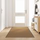 vidaXL vidaXL Wycieraczka Kremowa, Czarna Poliamid 400 x 120 x 0.9 cm 1
