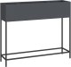 Donica vidaXL Antracytowa Metalowa 100 x 26 x 82 cm Wstawki dekoracyjne 2