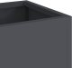 Donica vidaXL Antracytowa Metalowa 100 x 26 x 82 cm Wstawki dekoracyjne 8