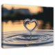 OBRAZ ABSTRAKCJA SERCE WODA DO SYPIALNI SALONU KUCHNI NA PŁÓTNIE 60x40 1