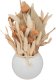 Kompozycja suszonych kwiatów SEA VIEW w ceramicznym wazonie, 25 cm 1