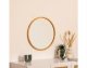 Lustro okrągłe w drewnianej ramie KIM, Ø 55 cm 7