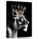 OBRAZ NA PŁÓTNIE ŚCIANĘ LEW MOTYWACYJNY KORONA DO SYPIALNI SALONU 60x40 1