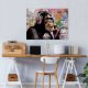 OBRAZ BANKSY MAŁPA GRAFFITI STREET ART NOWOCZESNY NA PŁÓTNIE ŚCIANĘ 120x80 1