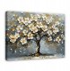 OBRAZ DRZEWO ŻYCIA KWIATY DO SYPIALNI SALONU NA PŁÓTNIE ŚCIANĘ 100x70 1