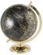 Decorative object Globe, Globe, with stand, H 31 cm, Paper, Iron powder coated, Polyresin mixed materials colour-mix 1
