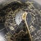 Decorative object Globe, Globe, with stand, H 31 cm, Paper, Iron powder coated, Polyresin mixed materials colour-mix 4