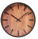 Zegar ścienny z motywem drewna, BUFORD, Ø 30 cm 1