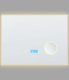 Lustro Beliani Lustro łazienkowe LED MONTARON 80 cm 60 cm Srebrny 7