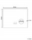 Lustro Beliani Lustro łazienkowe LED MONTARON 80 cm 60 cm Srebrny 10