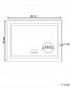 Lustro Beliani Lustro łazienkowe LED THAIX 80 cm 60 cm Srebrny 9