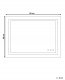 Lustro Beliani Lustro łazienkowe LED PRENOIS 80 cm 60 cm Srebrny 3