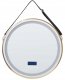 Lustro Beliani Lustro łazienkowe LED DAROIS 60 cm 60 cm Wbudowany głośnik Bluetooth Złoty 1